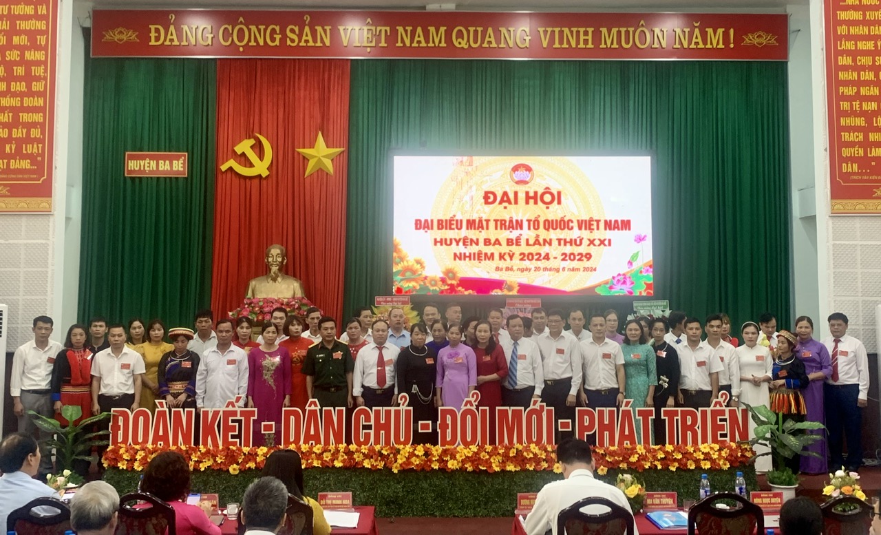 Ba Bể tổ chức thành công Đại hội Đại biểu MTTQ Việt Nam huyện lần thứ XXI, nhiệm kỳ 2024 - 2029