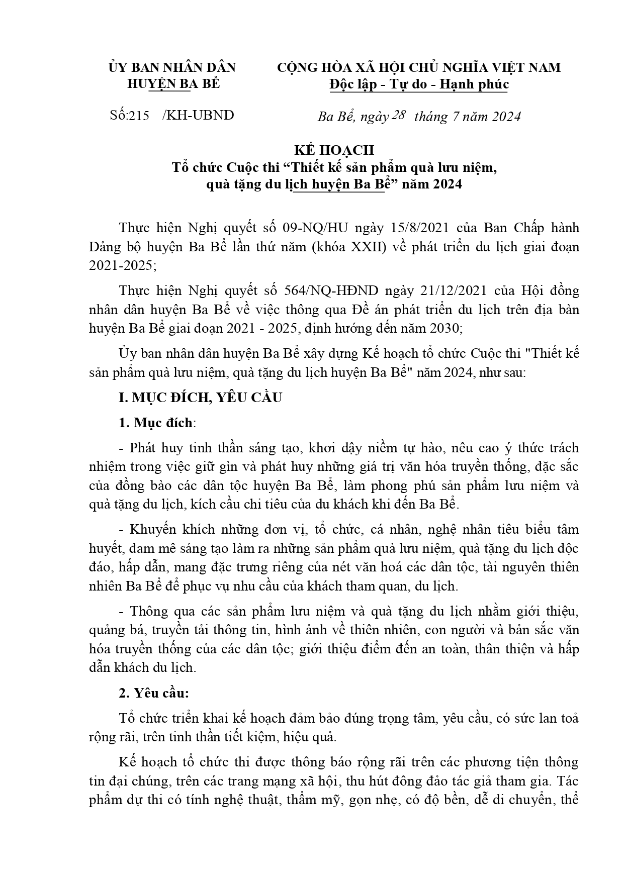 Kế hoạch tổ chức Cuộc thi ''Thiết kế sản phẩm quà lưu niệm, quà tặng du lịch xóc đĩa online uy tín
'' năm 2024