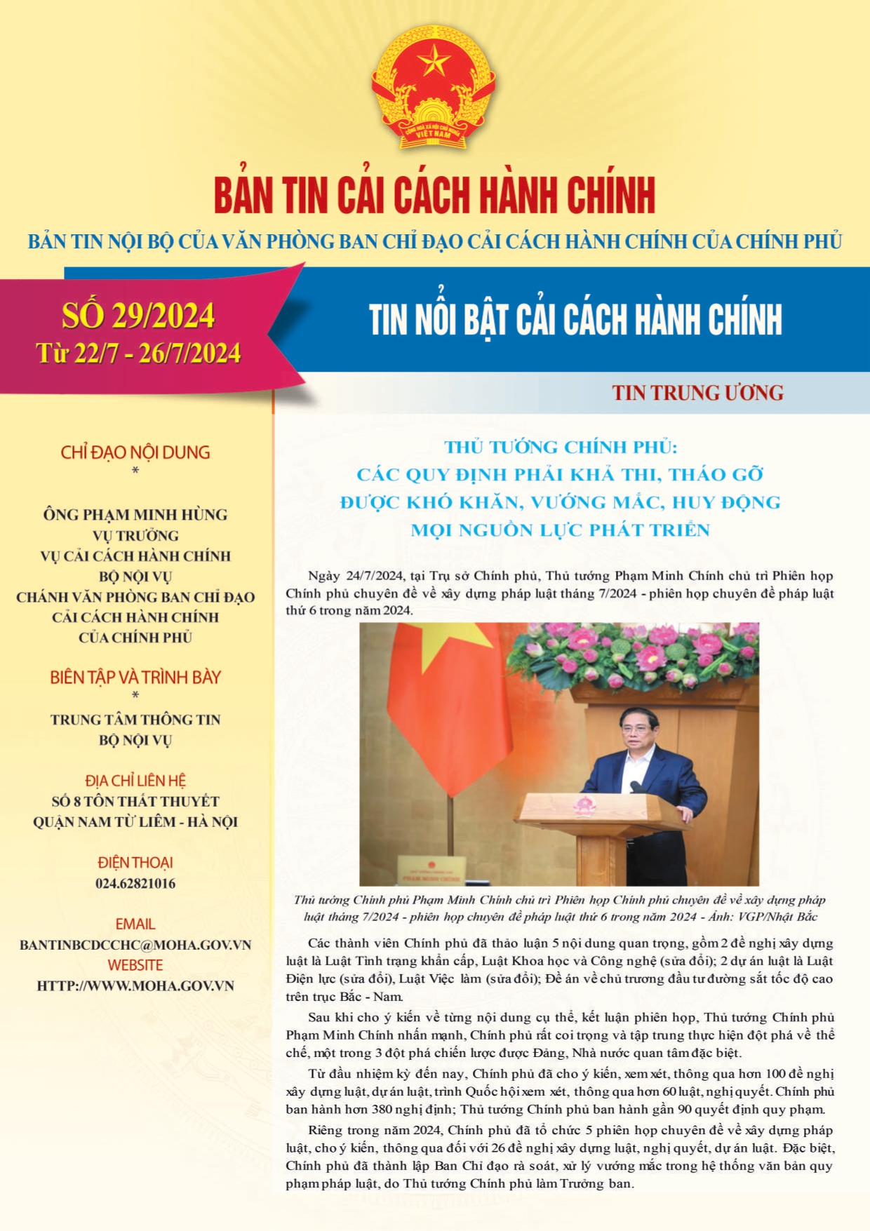 Bản tin CCHC số 29